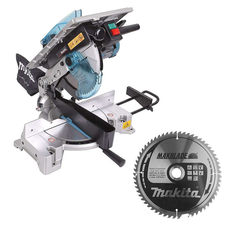 Set Kapp- und Zugsäge LH1040 MAKITA + Hartmetall-Holzsägeblatt B-32801