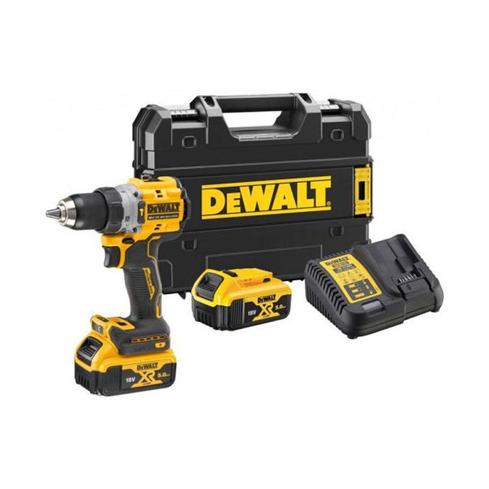 Kompakter Akku-Schlagbohrschrauber XR DEWALT DCD805P2LRT-QW 18V 2X5Ah Li-Ion Brushless - Sicherungsband