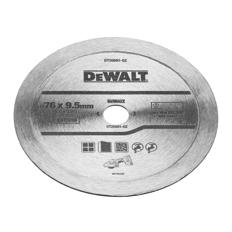 Diamant-Trennscheibe 76mm DEWALT DT20591-QZ - für Keramik