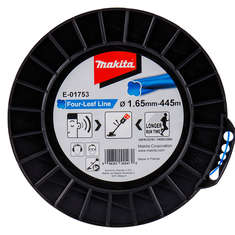 Nylon-Mähfaden Kleeblatt gedreht MAKITA E-01753 1,65mm x 445m