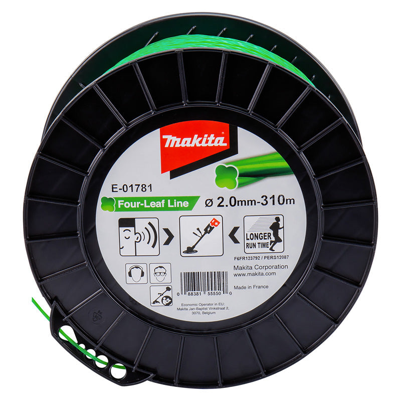 Nylon-Mähfaden Kleeblatt gedreht MAKITA E-01781 2mm x 310m