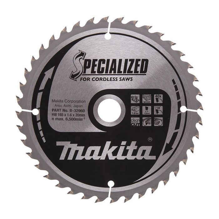 Hartmetall-Sägeblätter „Specialized“ für Holz, für MAKITA Akku-Kreissägen