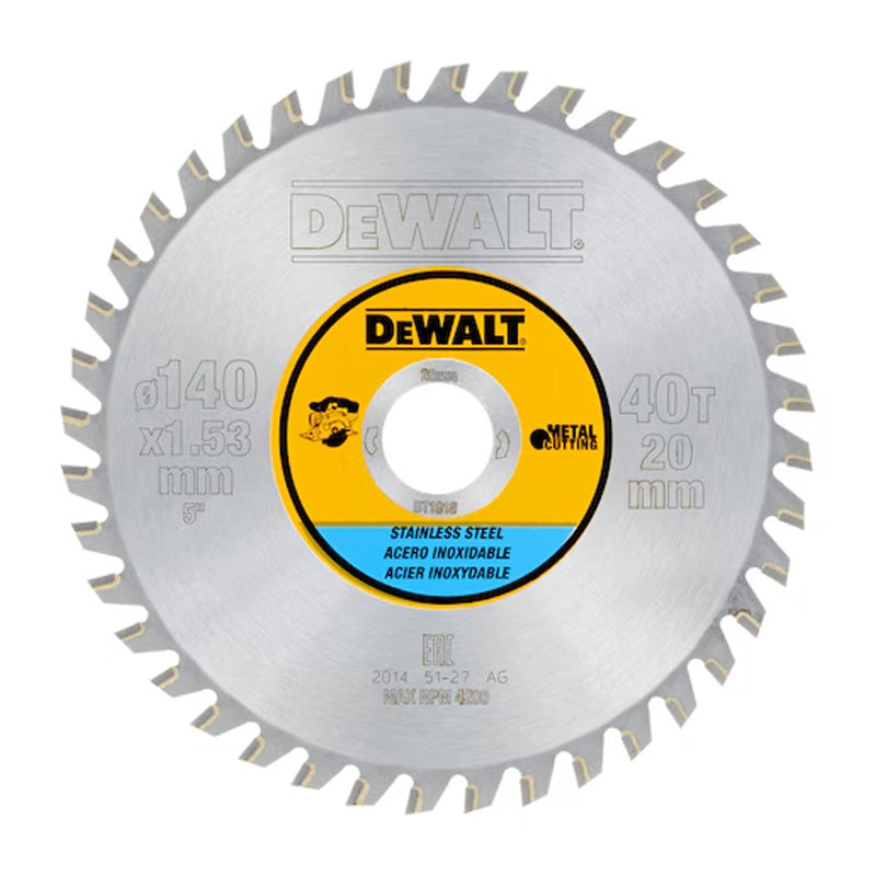 Hartmetall-Kreissägeblatt DEWALT 140x20 mm