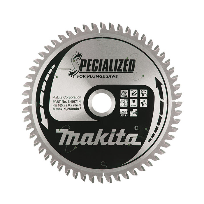 Hartmetall-Sägeblatt „Specialized“ für Aluminium MAKITA B-56714 für Akku-Tauchsägen