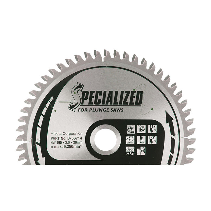 Hartmetall-Sägeblatt „Specialized“ für Aluminium MAKITA B-56714 für Akku-Tauchsägen
