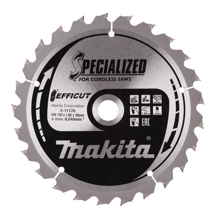 Hartmetall-Sägeblätter „EFFICUT“ für Holz, für MAKITA Akku-Radialsägen