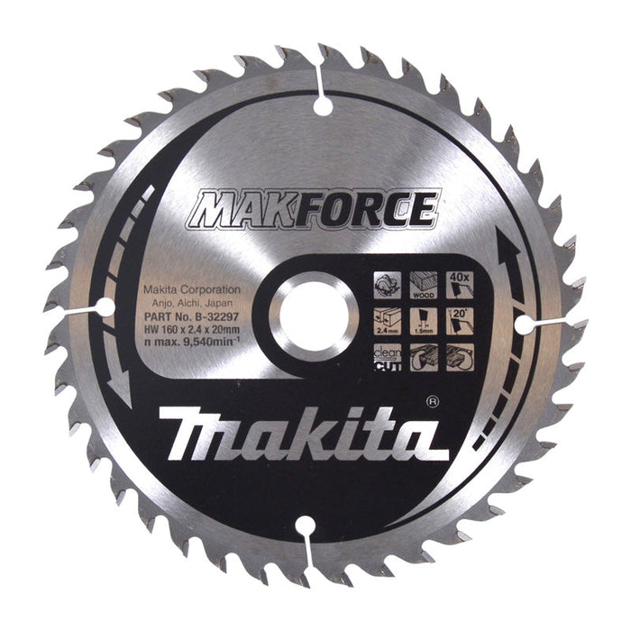Hartmetall-Sägeblätter „MakForce“ für Holz, für MAKITA Kreissägen