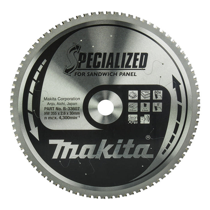 Hartmetall-Sägeblätter „Specialized“ für Sandwichplatten, für MAKITA Kreissägen