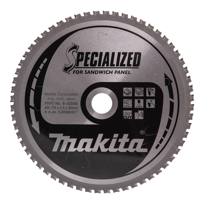 Hartmetall-Sägeblätter „Specialized“ für Sandwichplatten, für MAKITA Kreissägen