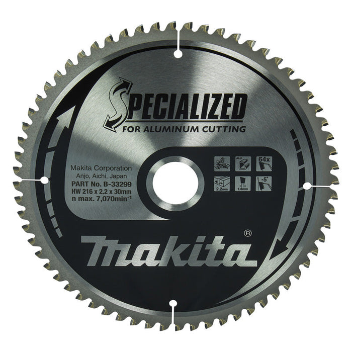 Hartmetall-Sägeblätter „Specialized“ für Aluminium, für Radial- und Kappsägen MAKITA