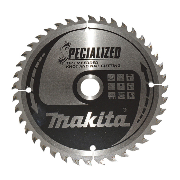Hartmetall-Sägeblätter „Specialized“ für Holz mit Nägeln, für MAKITA Kreissägen