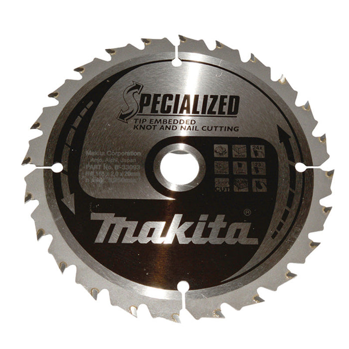 Hartmetall-Sägeblätter „Specialized“ für Holz mit Nägeln, für MAKITA Kreissägen