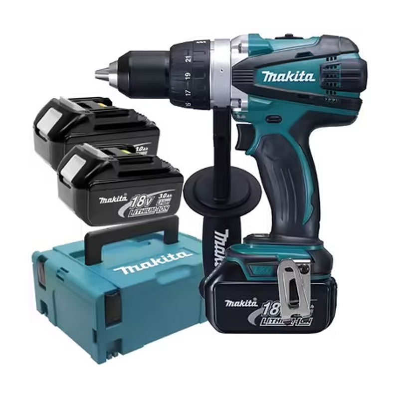 Akku-Bohrschrauber Li-ion MAKITA DDF458RF3J - 91 Nm + 3 Akkus 3,0Ah 18V im Makpac