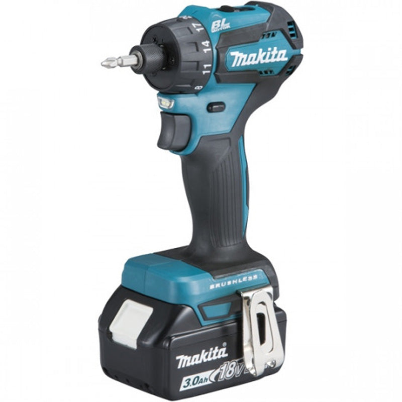 Kompakter Akku-Bohrschrauber Brushless 2x3Ah 18V LXT ® MAKITA DDF083RFJ im MAKPAC
