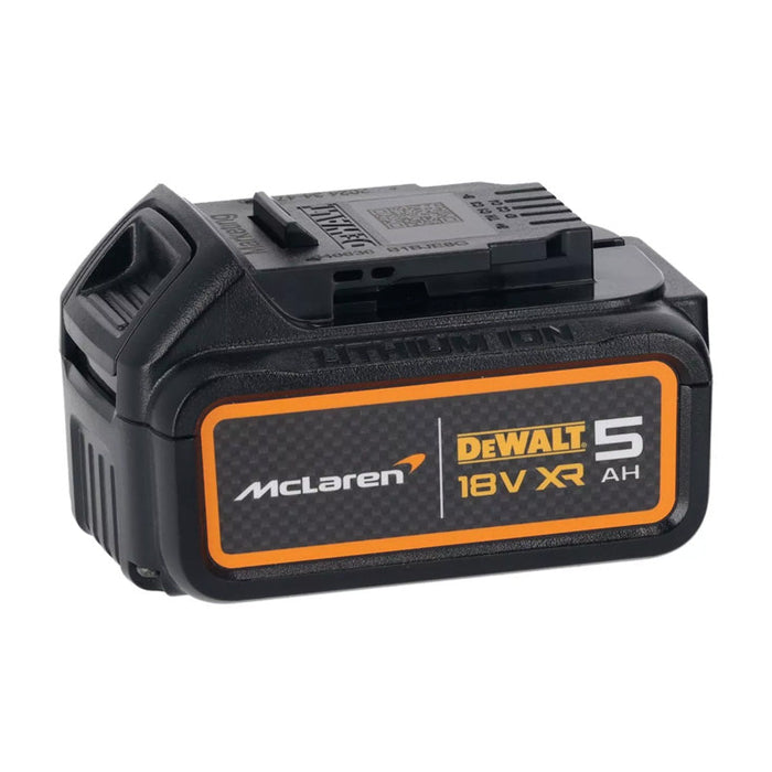 Akku-Schlagbohrschrauber XR 18V Brushless Dewalt DCD85MP2T-QW McLaren Limited Edition, geliefert mit 2 Li-Ion-Akkus 5Ah, 1 Ladegerät im TSTAK-Koffer