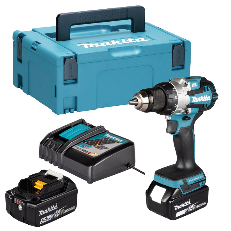 Akku-Bohrschrauber LXT® MAKITA DDF489RTJ 18 V Li-Ion 70 Nm 5 Ah