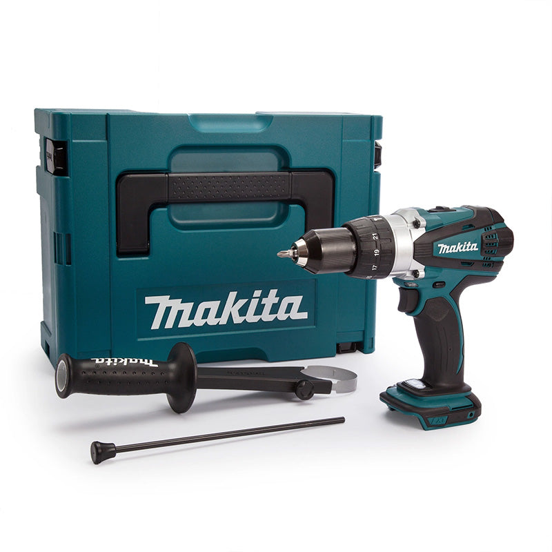 Akku-Schlagbohrschrauber 18V Li-ion MAKITA DHP458ZJ (Einzelgerät, mit MAKPAC)