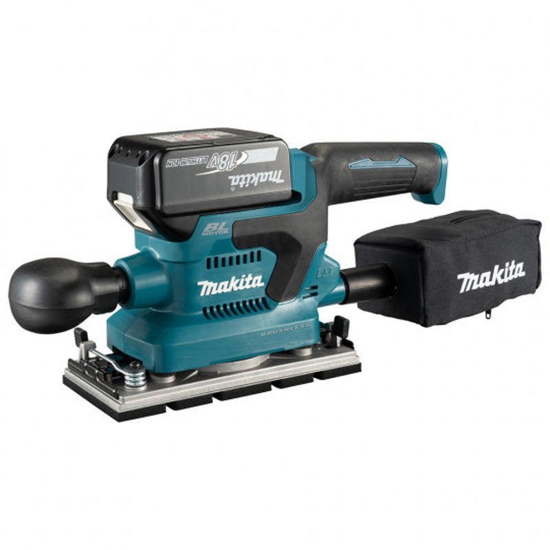 Schwingschleifer 2x5Ah 18V LXT ® MAKITA DBO382RTJ im MAKPAC