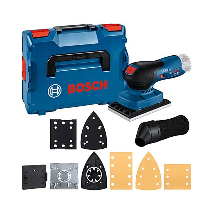 Akku-Schwingschleifer BOSCH GSS 12V-13 - 0 601 9L0 001 Professional (ohne Akku verkauft) in L-BOXX mit Zubehör