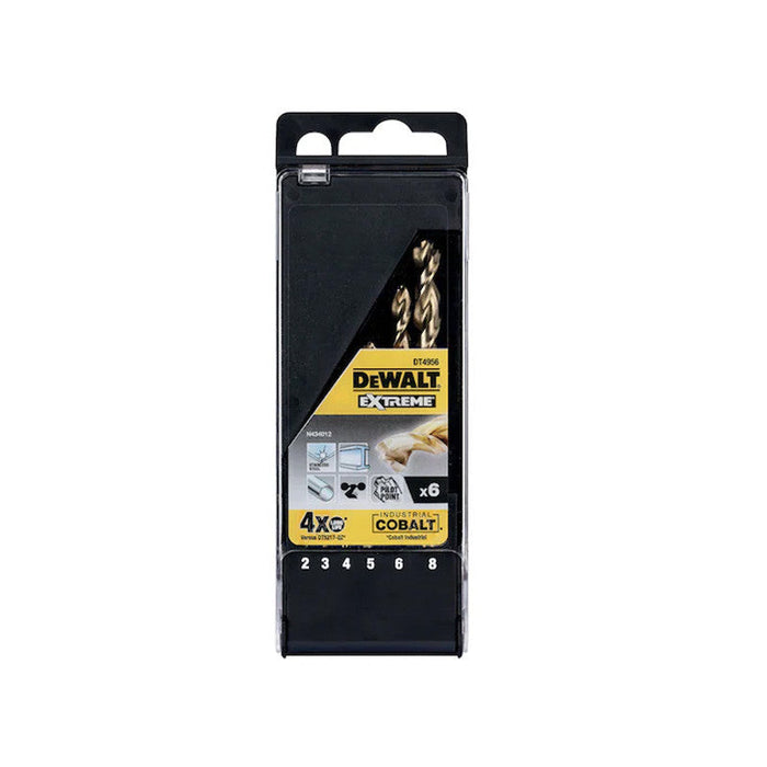 Koffer mit 6 HSS-CO-Metallbohrern DEWALT DT4956-QZ Extreme Cobalt