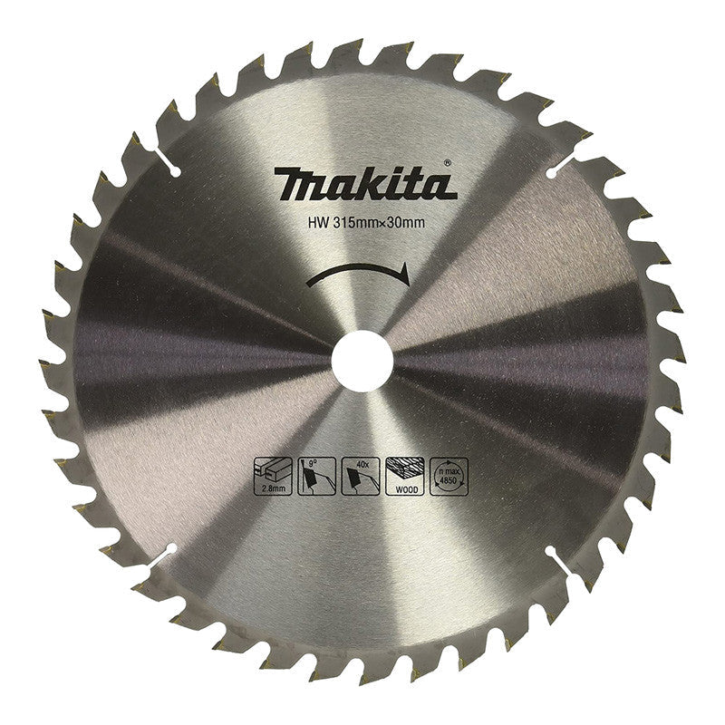 Hartmetall-Sägeblatt ''Standard'' MAKITA JM27170005 für Holz, für Tischkreissäge 2712, 315x30x40 Zähne