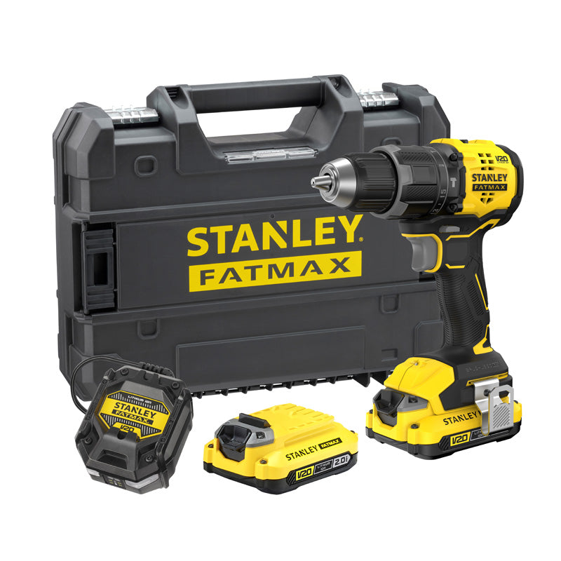 Akku-Schlagbohrschrauber 60 Nm Brushless - Lithium 18V - 2 Akkus 2 Ah im Set - SFMCD716D2T-QW STANLEY FATMAX V20