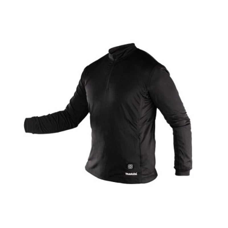 Beheizbares MAKITA Sweatshirt mit Reißverschlusskragen und Akku BL1055B