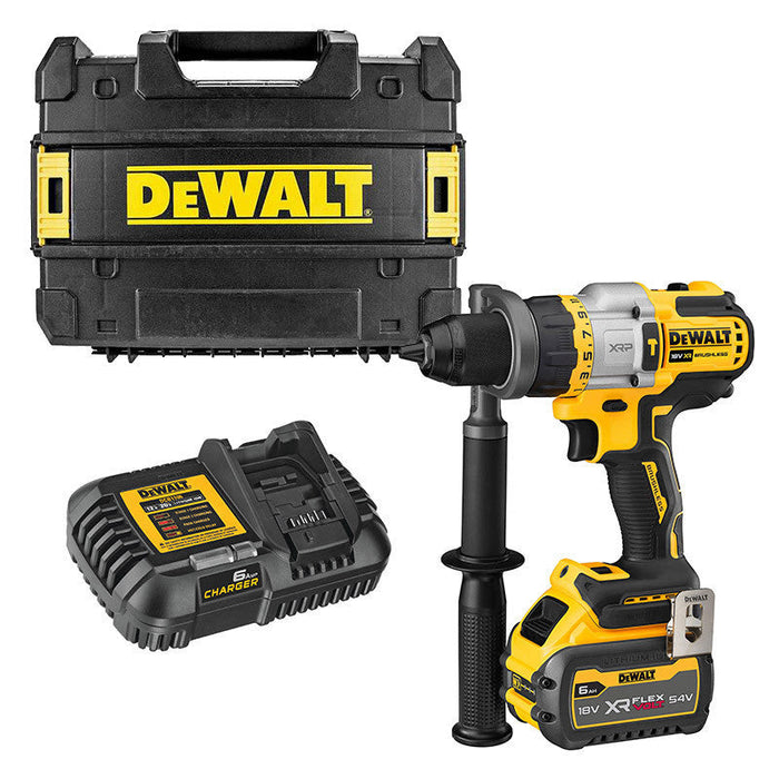 Akku-Schlagbohrschrauber 54V DEWALT DCD999T1-QW Brushless mit einem 6,0-Ah-Akku FLEXVOLT