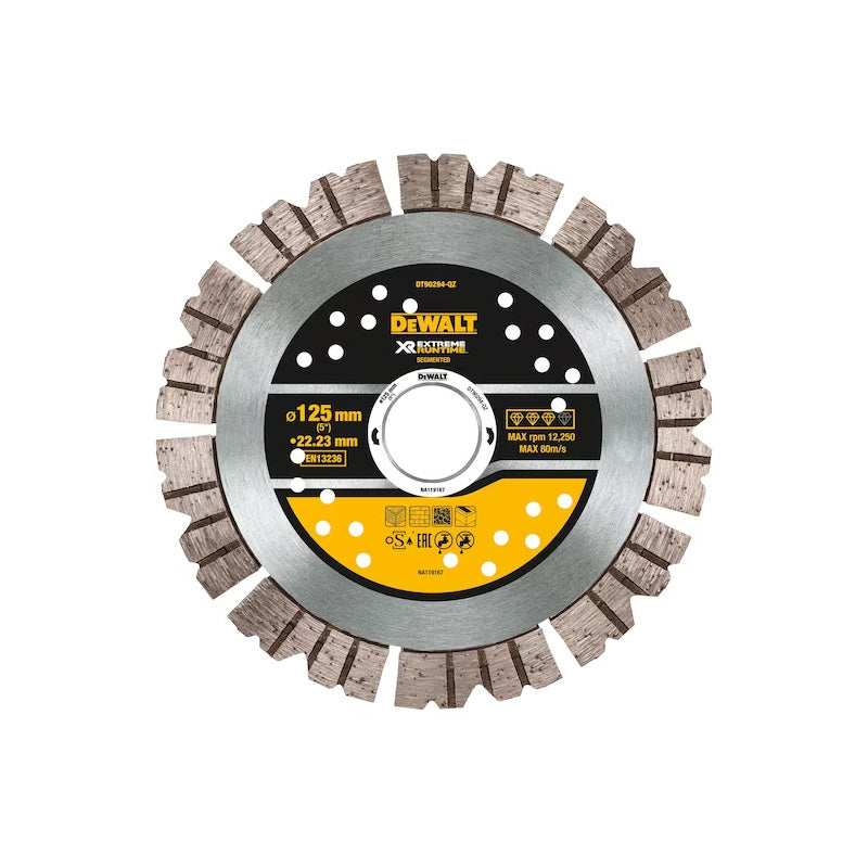 Betonscheibe Ø125x22,2mm für Mauernutfräse DEWALT DT90294-QZ Extreme Runtime