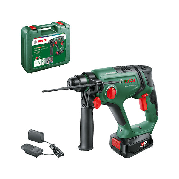 Akku-Bohrhammer 4 in 1: Bohren, Hammerbohren, Meißeln und Schrauben BOSCH DIY