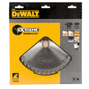 Kreissägeblatt Ø235x30 mm 40 Zähne DEWALT DT4067-QZ Hartmetall Extreme Workshop