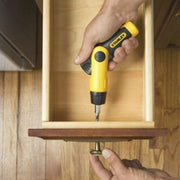 Ratschen-Bithalter-Schraubendreher mit Revolvergriff - 25-teiliger Koffer - STANLEY - 0-63-022