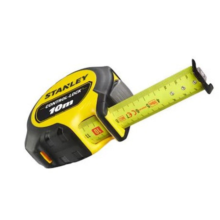 Maßband 10 m x 25 mm, doppelte magnetische Skalierung, Control-Lock – STANLEY – STHT37233-0
