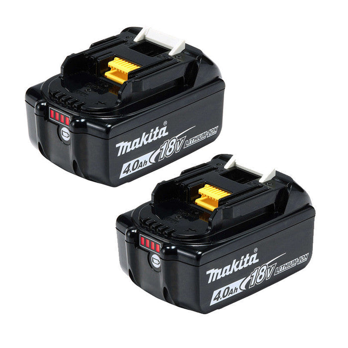 2er-Set MAKITA BL1840B Li-Ion-Akkus 18 V 4,0 Ah mit Ladezustandsanzeige