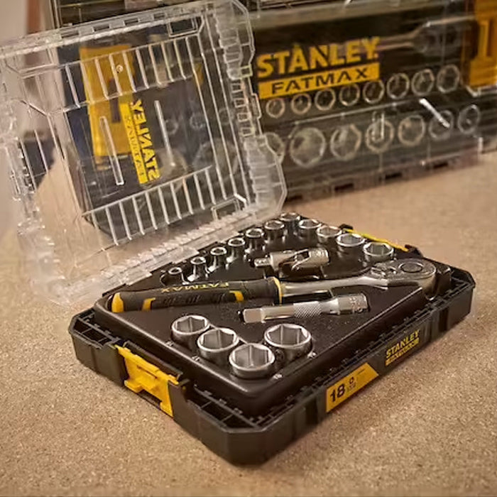 Steckschlüsselsatz Stakbox M - 3/8’’ - 18-teilig - FatMax - STANLEY - FMMT98102-0