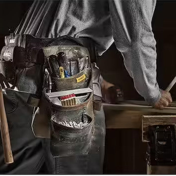 Verstärkter Werkzeuggürtel aus Leder – 18 Taschen DEWALT DWST50113-1