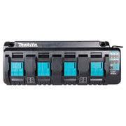 Ladegerät für 4 Akkus MAKITA DC18SF 196426-3 Makstar Li-Ion 14,4 bis 18 V