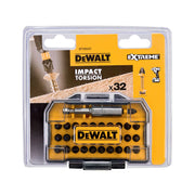 Koffer mit 32 Teilen inkl. Impact-Torsion-Schrauberbits + 1 Magnet-Bithalter DEWALT DT70523T-QZ