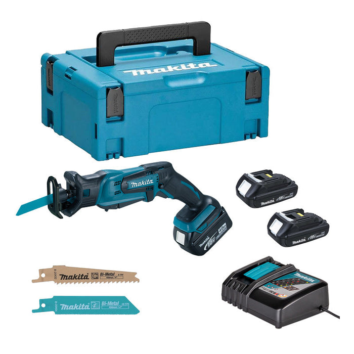 Reciprosäge LXT MAKITA DJR183RYJ 18 V + 2 Akkus 1,5Ah + Ladegerät im Makpac