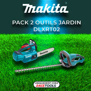 DLXRT02 MAKITA 2 Gartengeräte 18V LXT (DUC254Z + DUH523Z + 2 x 5Ah + DC18RC)
