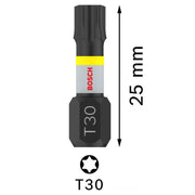 Innensechsrund-Bits T30 BOSCH Impact Control 25 mm - 2 Stück
