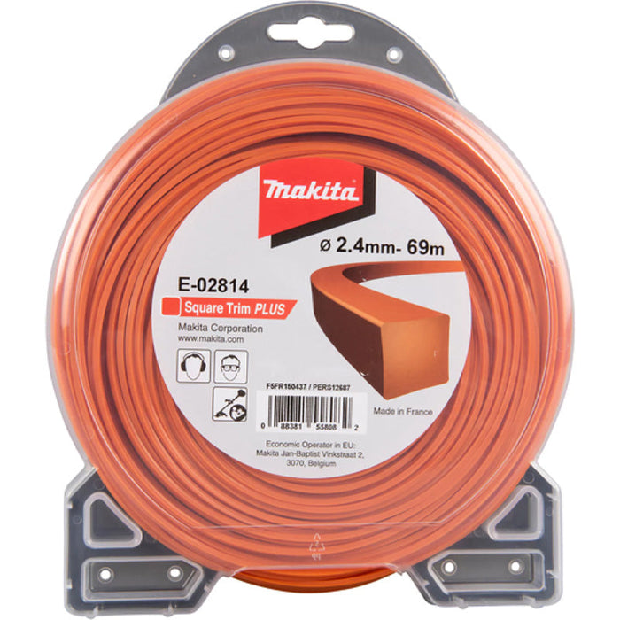 Vierkant-Mähfaden Square Trim+ MAKITA E-02814 2,4mm x 69m