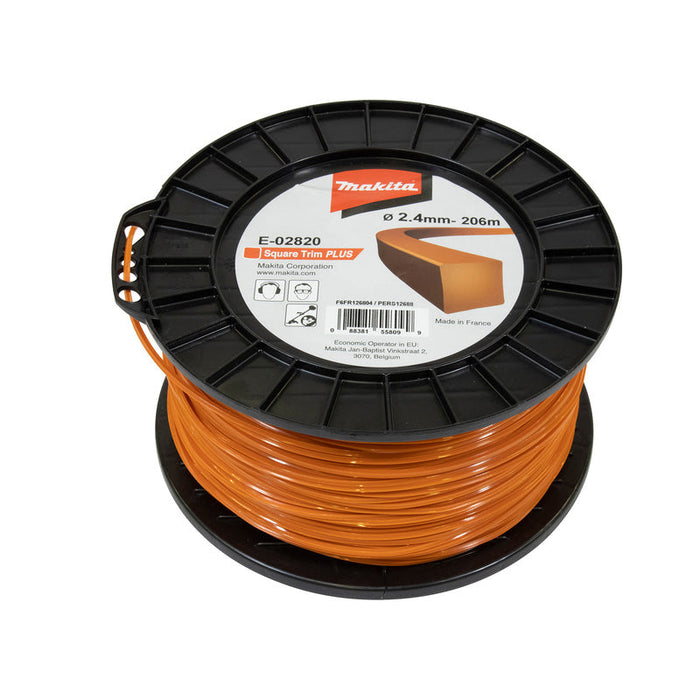 Vierkant-Mähfaden Square Trim+ MAKITA E-02820 2,4mm x 206m