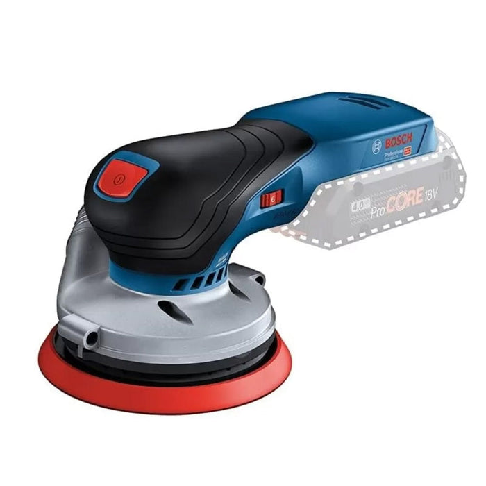 Akku-Exzenterschleifer BOSCH GEX 18V-125 - 0 601 372 201 Professional (ohne Akku verkauft) im Karton mit Zubehör