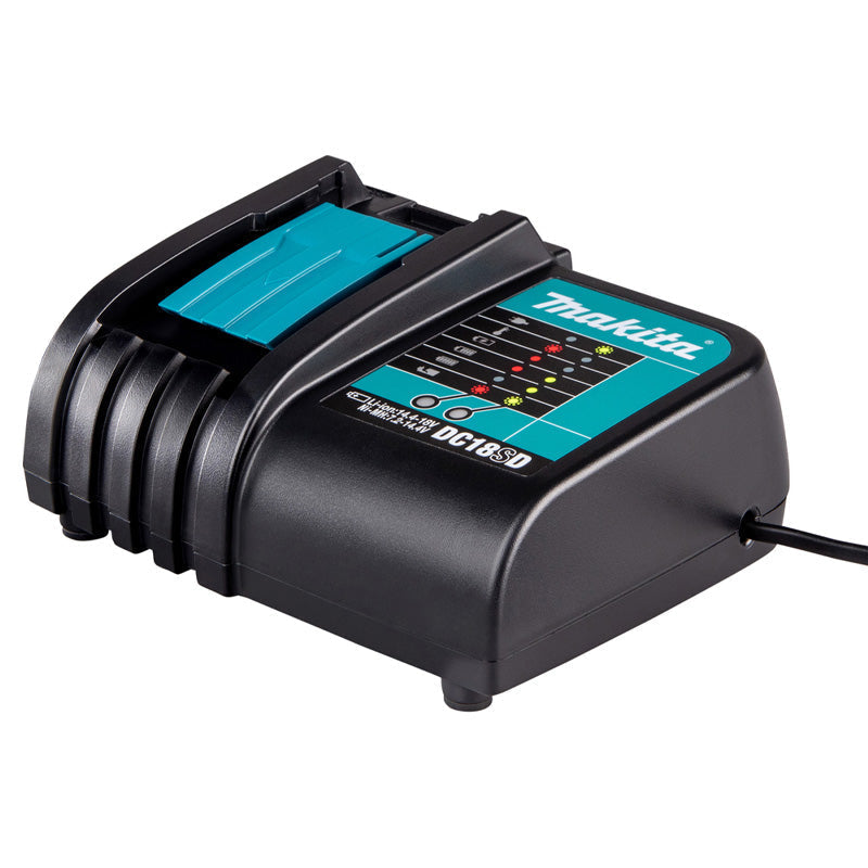 MAKITA Ladegerät DC18SD Schiebetyp - 9,6 bis 18 V Li-Ion