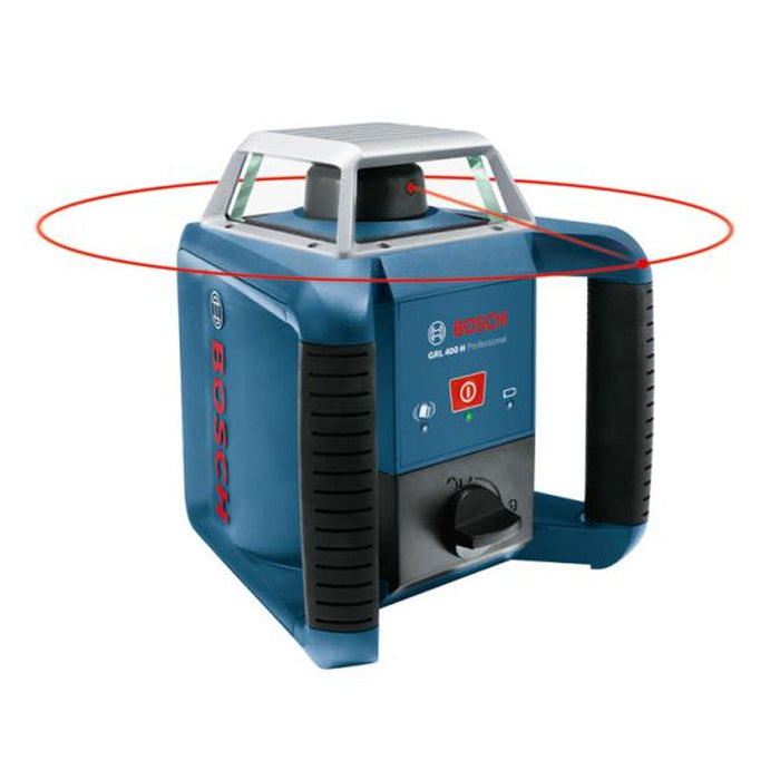 Rotationslaser BOSCH GRL 400 H + Empfänger LR 45 + NiMH-Akkus in L-Boxx