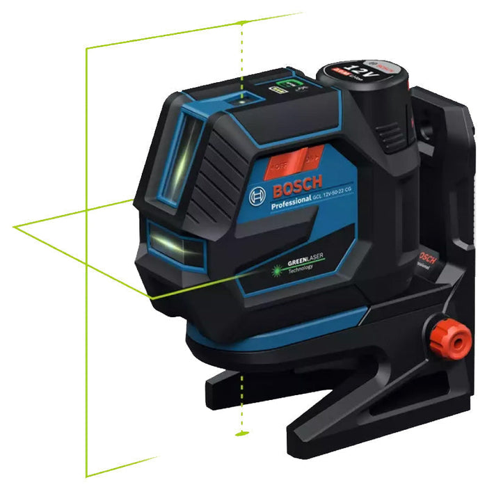 Kombi-Laser BOSCH GCL 12V-50-22 CG + Halterung RM 20 + Akku GBA 12V 2.0Ah in L-Boxx