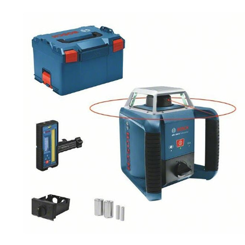Rotationslaser BOSCH GRL 400 H + Empfänger LR 45 + NiMH-Akkus in L-Boxx