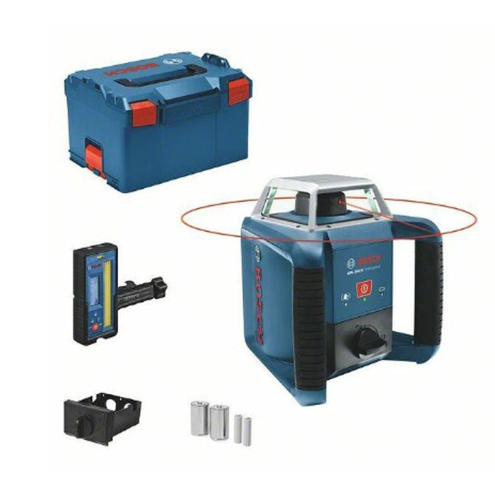 Rotationslaser BOSCH GRL 400 H + Empfänger LR 45 + NiMH-Akkus in L-Boxx