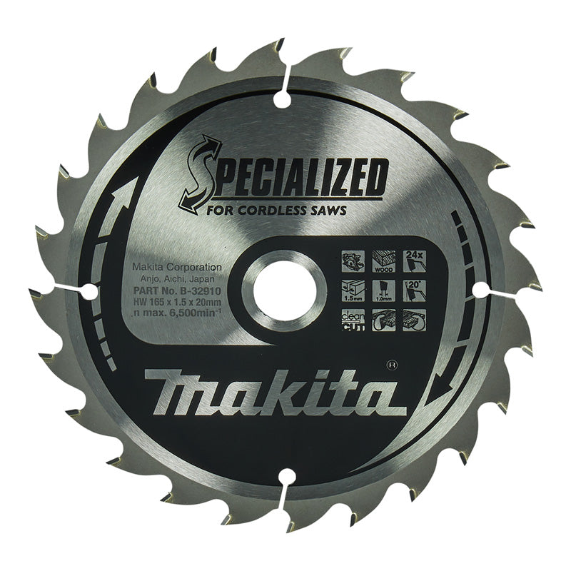 Hartmetall-Sägeblätter „Specialized“ für Holz, für MAKITA Akku-Kreissägen